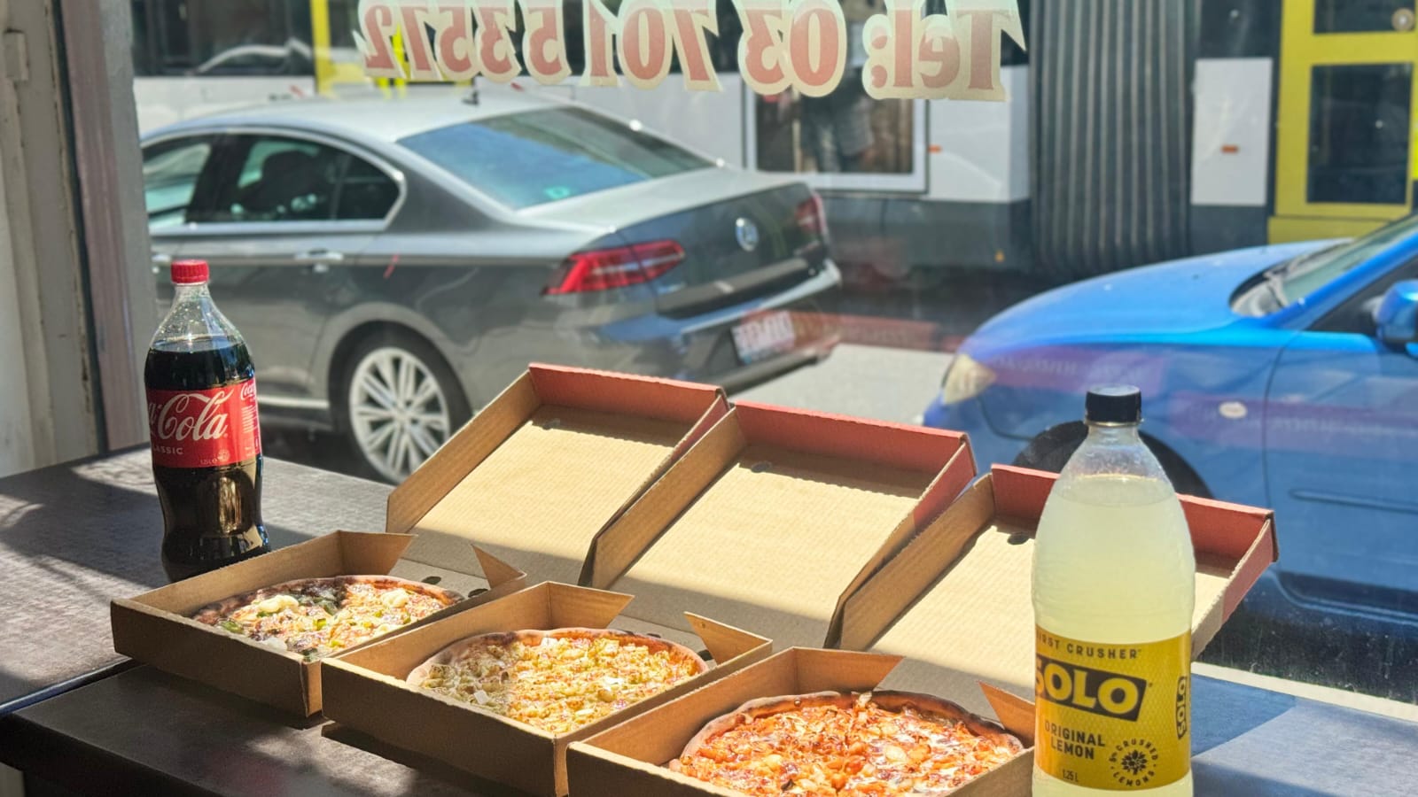 pizza at Smoke & Slice Pizza Kebab Fitzroy