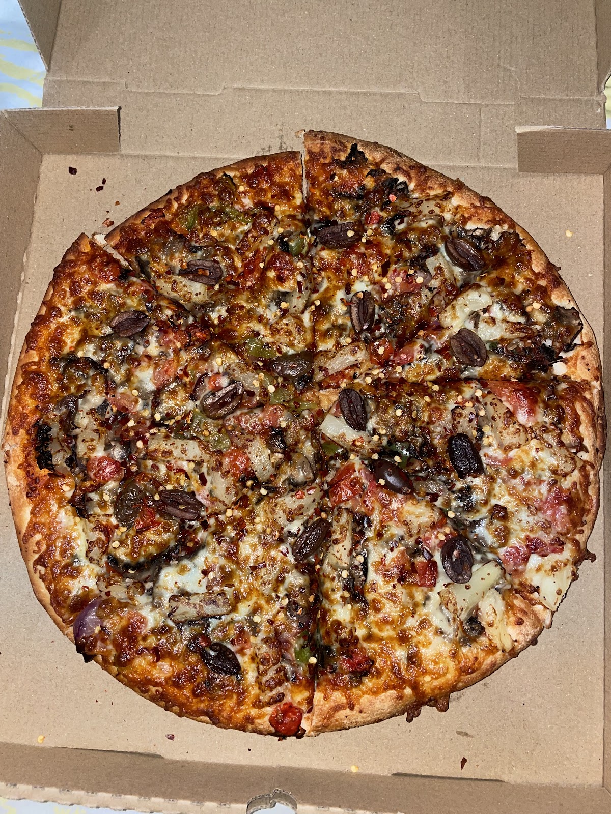 pizza at Zambelli's Pizza