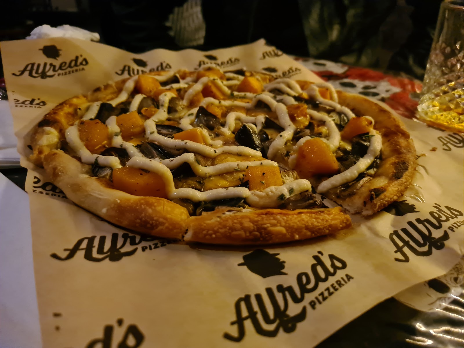pizza at Alfred's Pizzeria