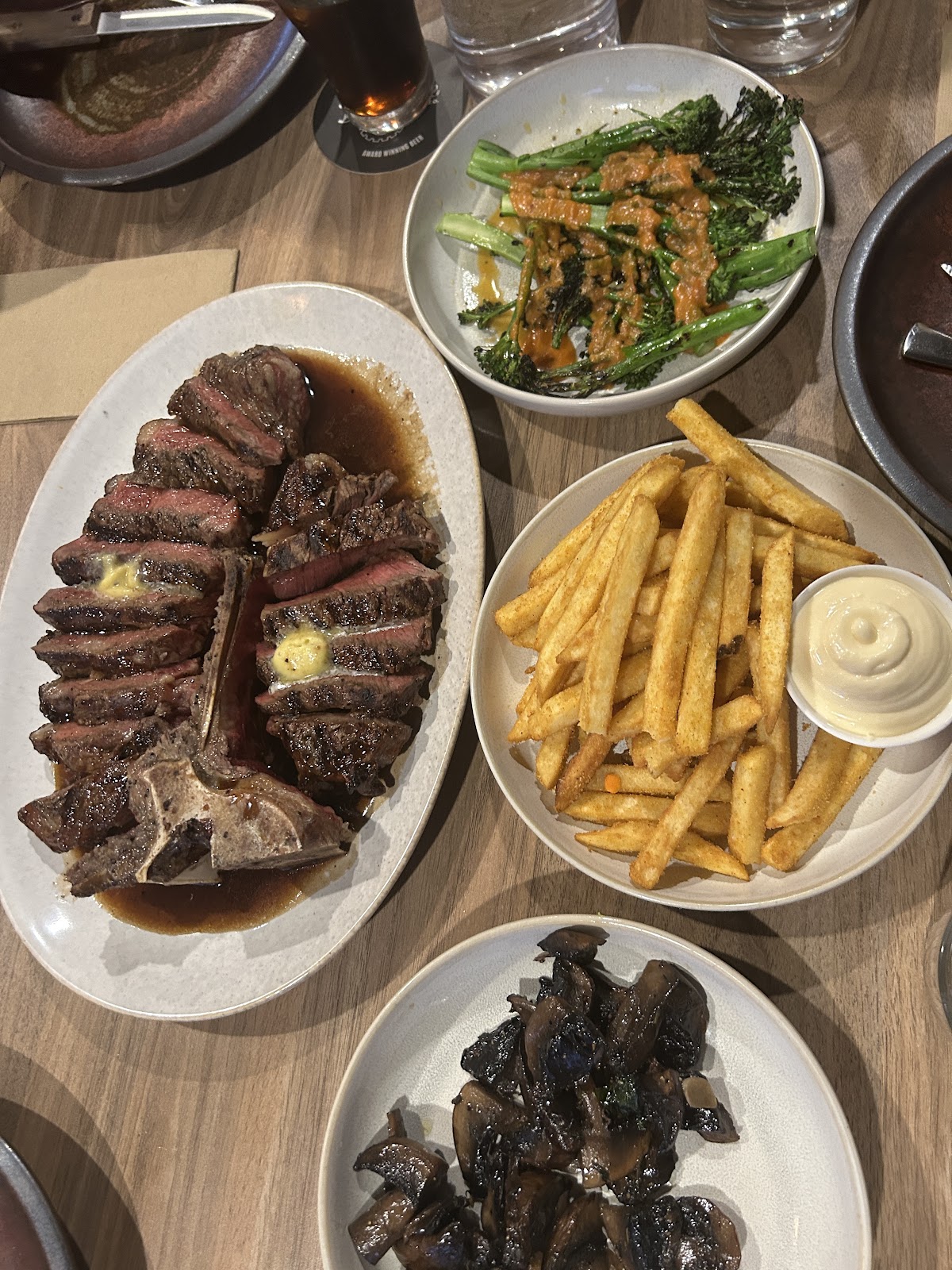 steak at Tbone Coombs