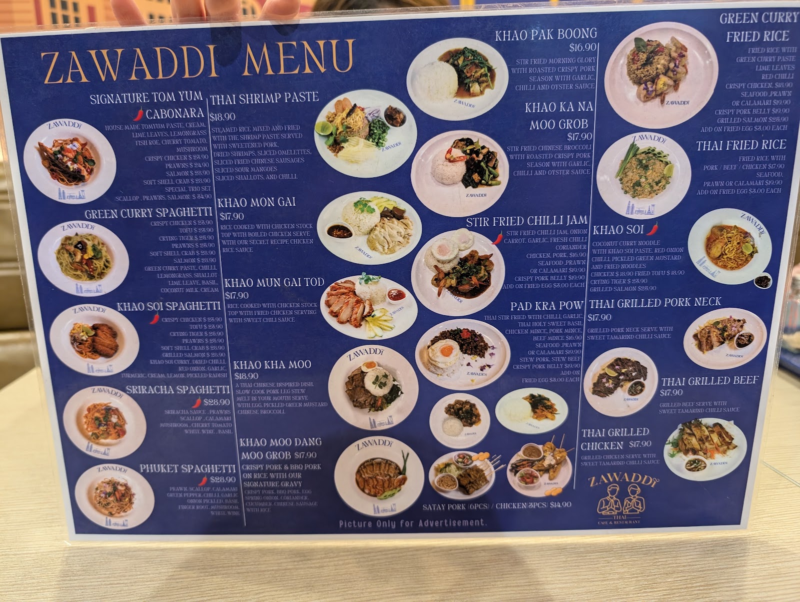 tom yum at Zawaddi Thai Cafe & Restaurant