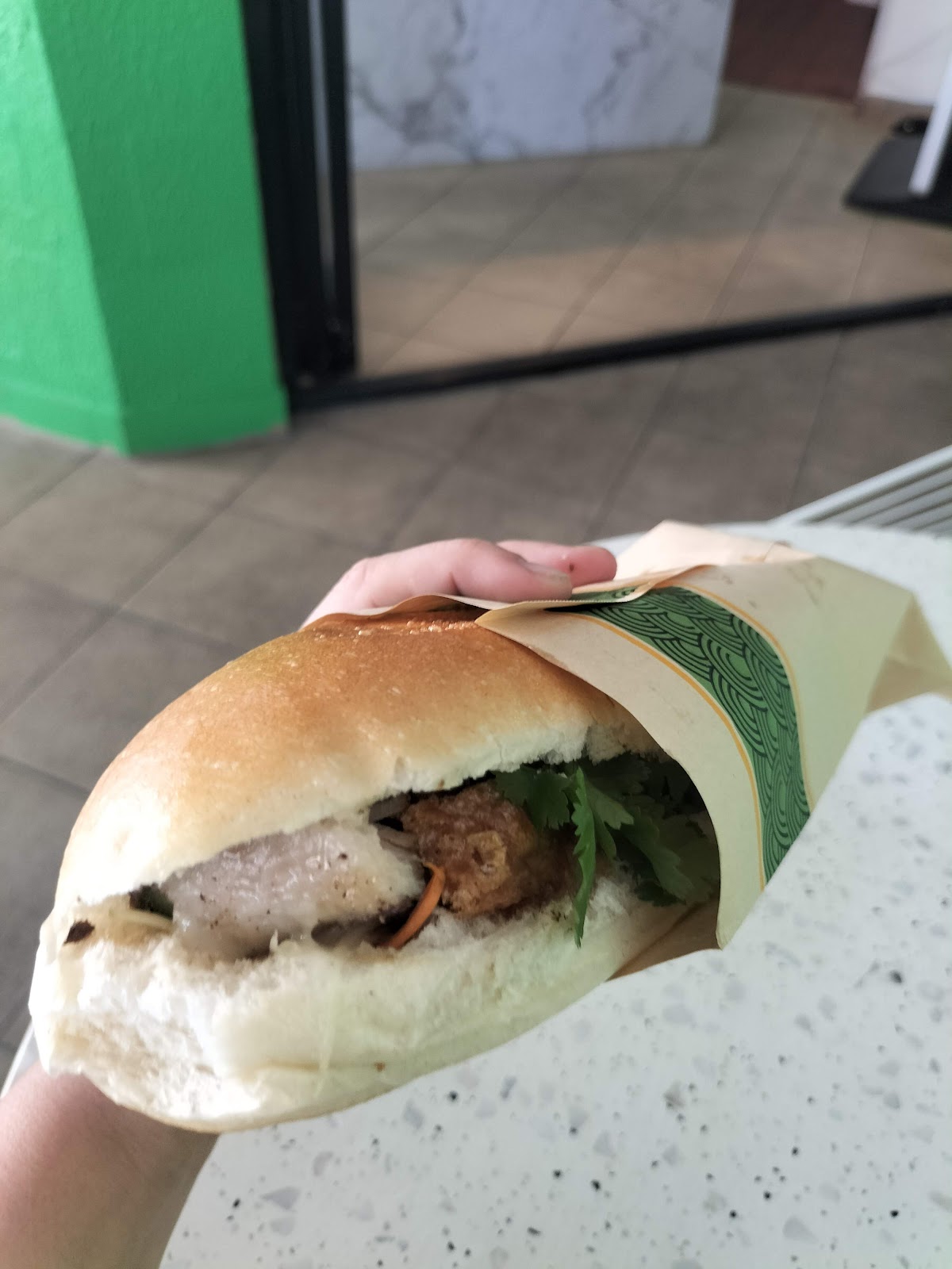 pork belly at NT Banh Mi