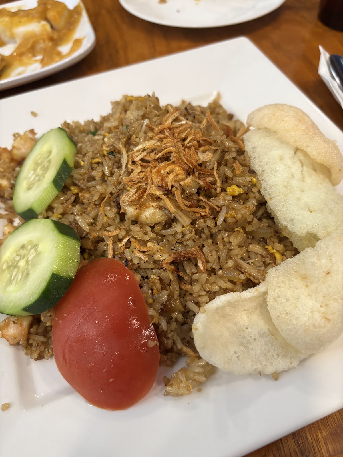 nasi goreng at Sumatera Restaurant NYC