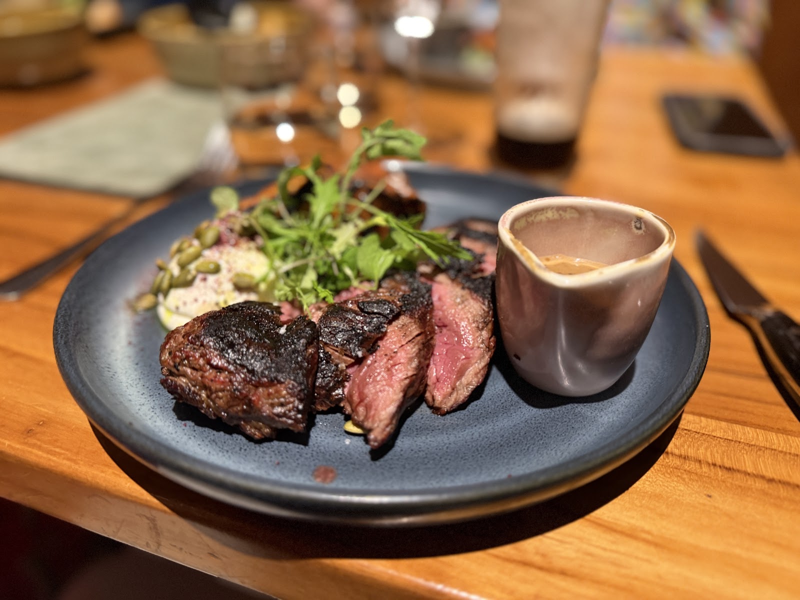 steak at The Squire's Steakhouse