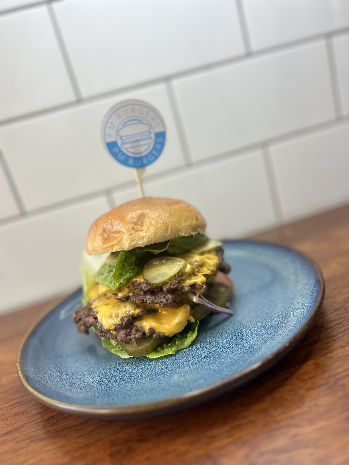 Burgers at PM Burgers