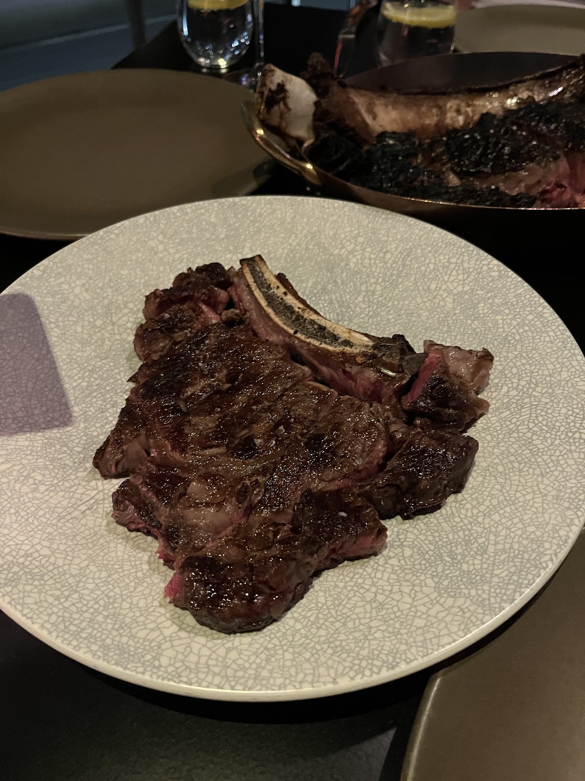 rib eye steak at BLACK Bar & Grill