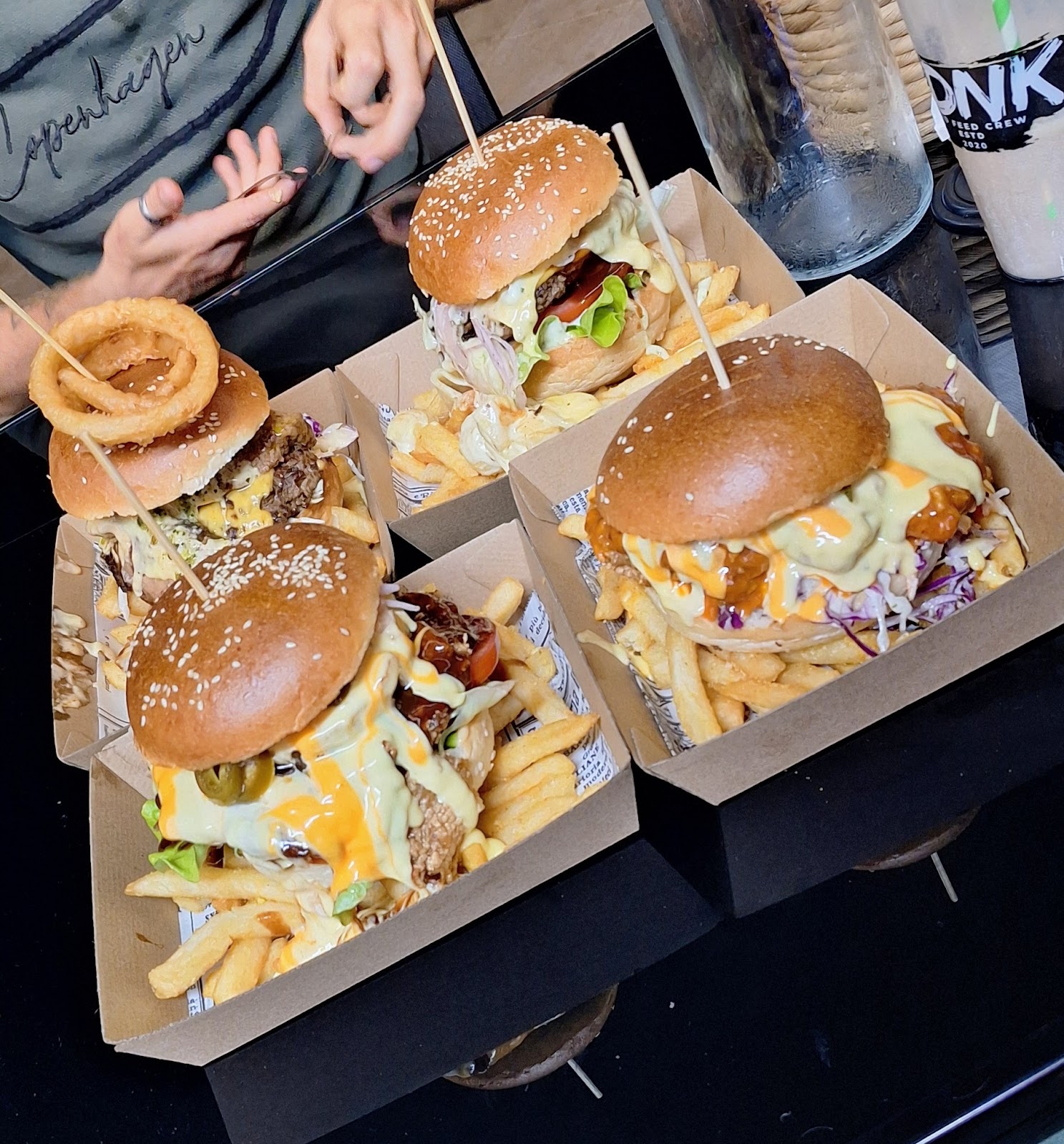 Burgers at District North Kitchen Palmerston