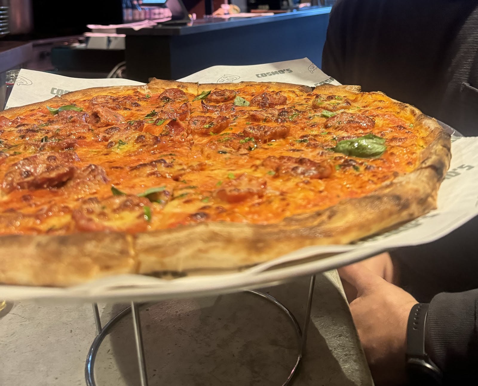 Pizza at Cosmo's Pizza Bar