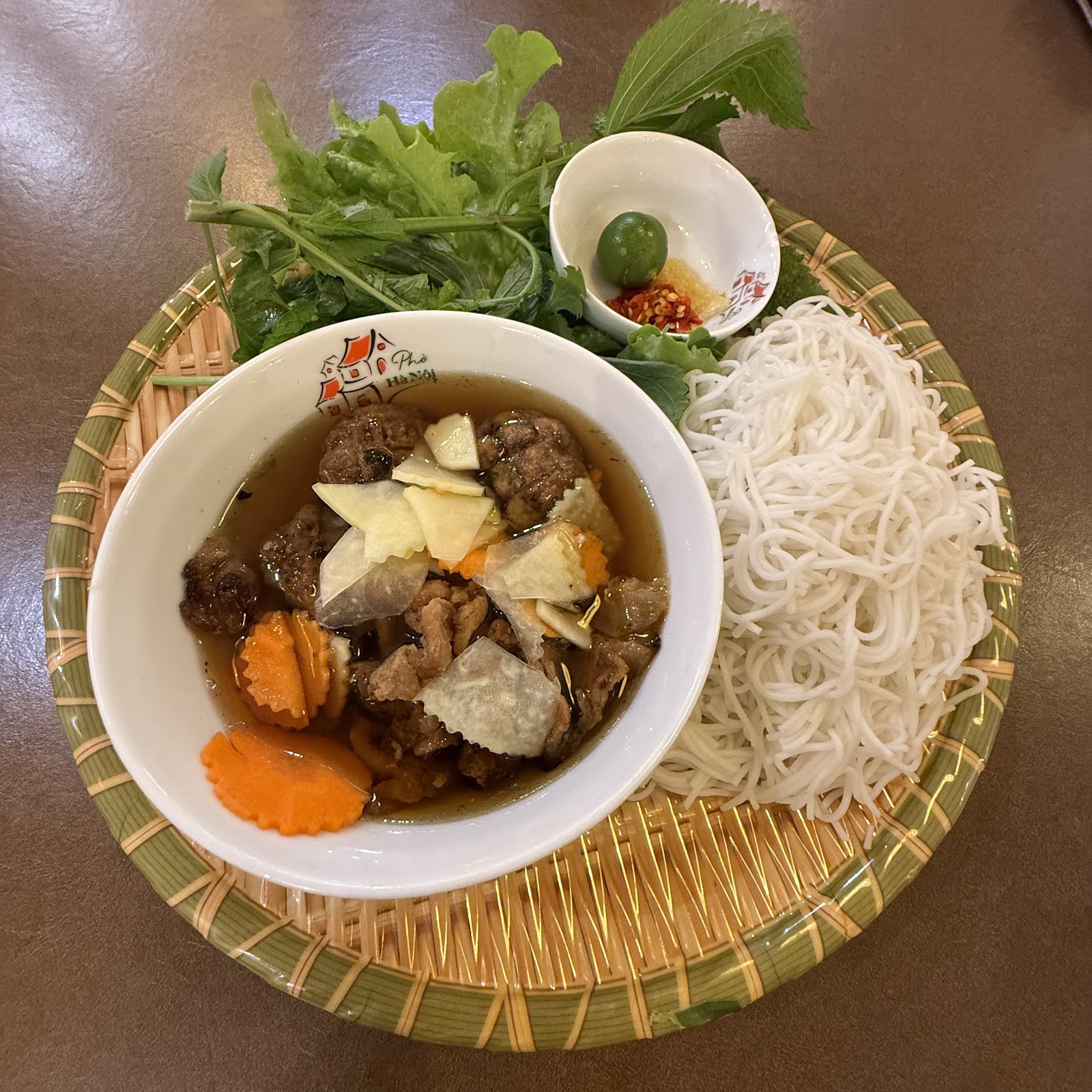 bún chả at Pho Hanoi 1979 Sydney