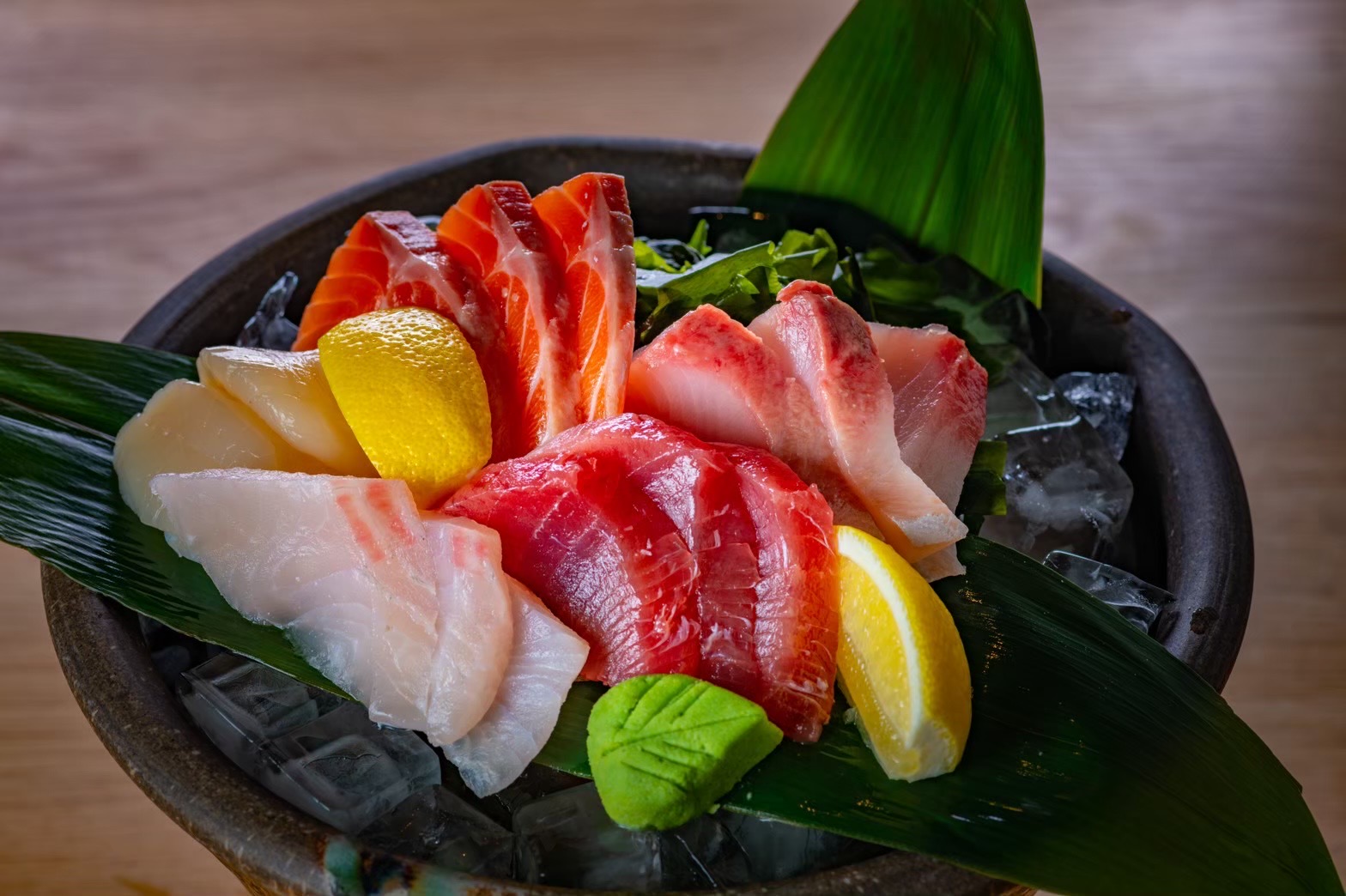 sashimi at Okuman Karaage & Ramen Bar