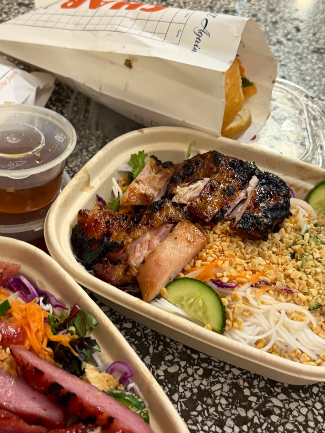 vermicelli at CHAR CHAR BANH MI