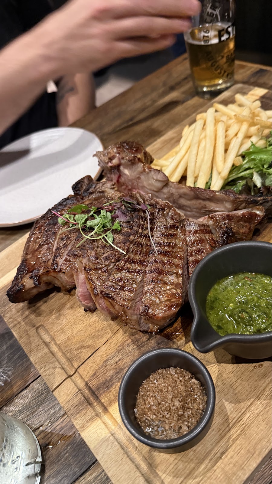 tomahawk steak at Calida Steak & Wine South Bank Brisbane