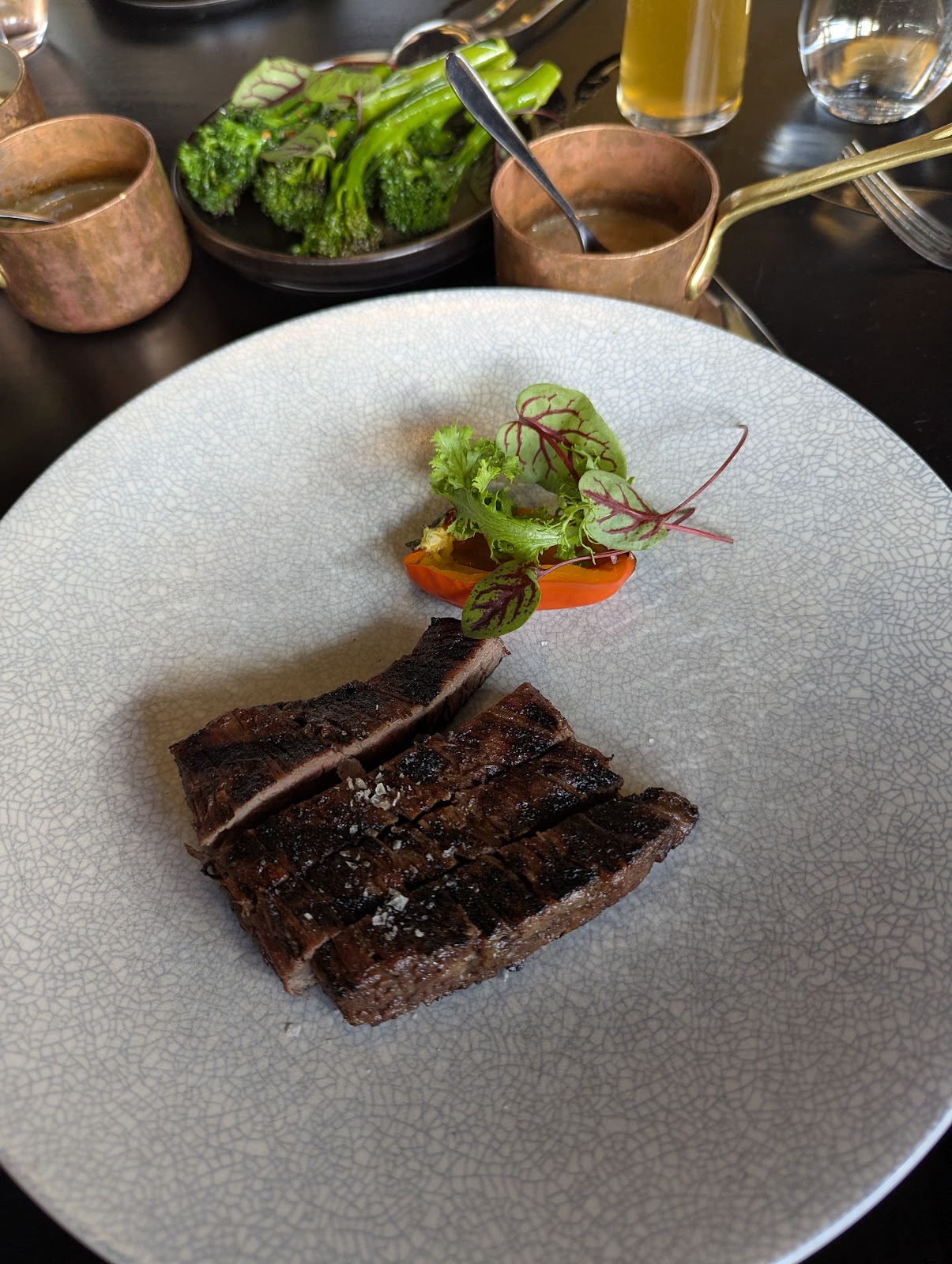 steak at BLACK Bar & Grill